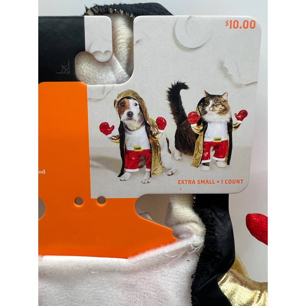 Hyde and EEK Boutique Pet Boxer Halloween Costume Gold Red XS Cat Dog